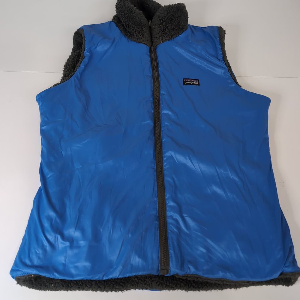 Patagonia Los Lobos Vest Reversible Full Zip‎ Fleece Womens Size Small - Picture 8 of 10